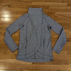 Lululemon Ruru Rally Wrap Heathered Graphite Purple Jacket Size 6